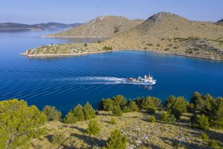 National Park Kornati in Croatia, Fishing boat sails