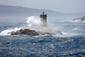 Lighthouse in the storm