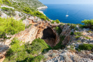 Odisej cave on island Mljet