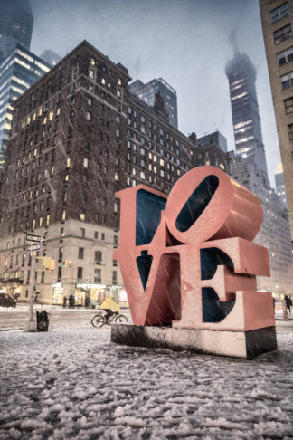 Love sculpture in New York City