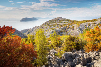 Autumn landscape in Croatia