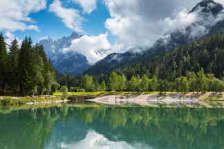 Lake Jasna in Kranjska Gora in Slovenia