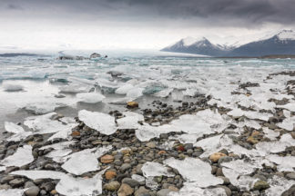 Icebergs in Jokulsarlon Glacier Lagoon