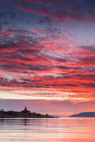 Sunset in Makarska, The Lighthouse St. Peter