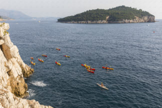 Dubrovnik, kayaking arround the city walls