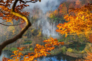 National park Plitvice lakes in Croatia