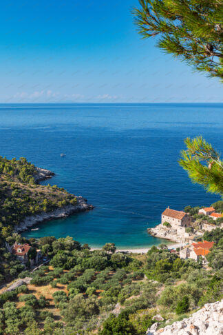 Dubovica bay in island Hvar