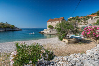 Dubovica bay in island Hvar