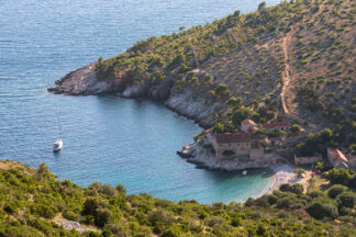 Dubovica bay in island Hvar