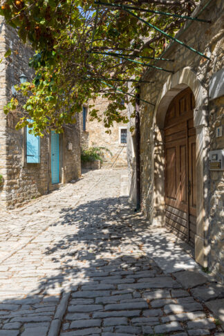 Groznjan street in old town