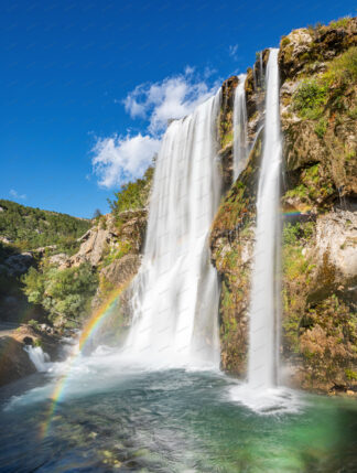 Krcic waterfall (long exposure) in Knin town, Croatia