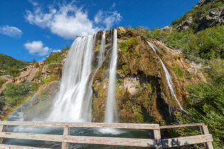 Krcic waterfall (long exposure) in Knin town, Croatia