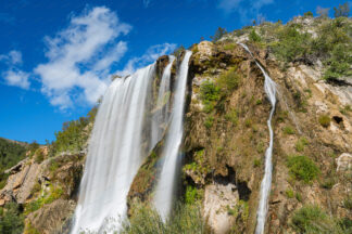 Krcic waterfall (long exposure) in Knin town, Croatia