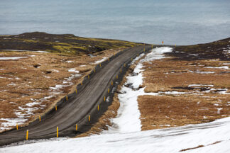 Iceland Snaefellsnesvegur mountain road to west coast (Olafsvik)