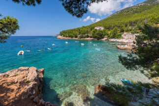 Zavala bay, Petracica beach on island Hvar