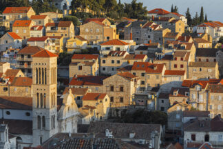 Architecture of old town Hvar