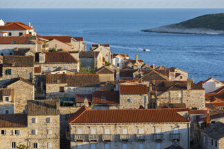 Architecture of old town Hvar