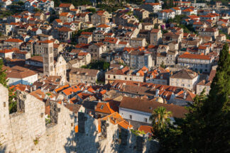 Architecture of old town Hvar