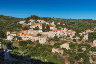 Velo grablje village on island Hvar