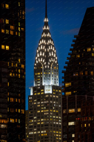 Chrysler Building at night in New York City