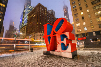 Love sculpture in New York City