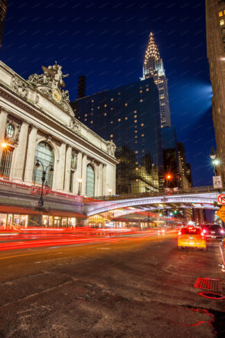 Grand central terminal at night in New York City