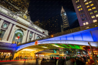 Grand central terminal at night in New York City