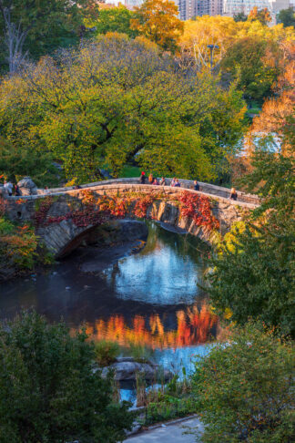 Gapstow Bridge autumn in Central Park, New York