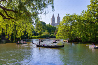 Boating lake in Central Park, New York City