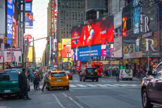 New York City traffic in 7th Avenue