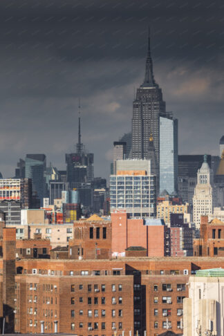 Storm clouds over New York City