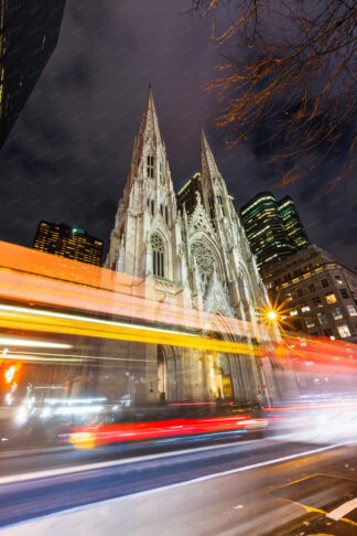 St. Patrick's Cathedral on 5th avenue a in New York City