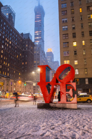 Love sculpture by Robert Indiana in New York City