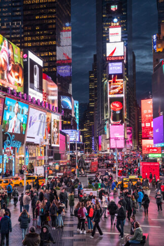 Time Square at night, New York City