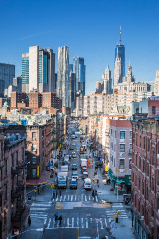 Street in  New York Chinatown