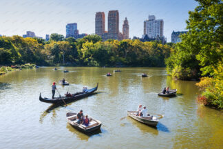 Boating lake in Central Park New York City