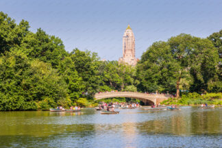 Boating lake in Central Park New York City