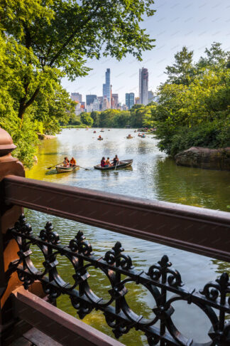 Boating lake in Central Park New York City