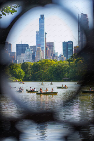 Boating lake in Central Park New York City