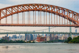 Hell Gate and Robert F. Kennedy Bridge (Triborough Bridge) in New York City