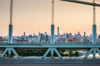 Triborough Bridge (Robert F. Kennedy Bridge), view to Manhattan, New York City