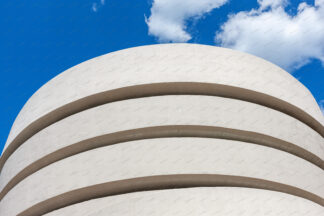 Architecture of The Solomon R Guggenheim museum in New York City