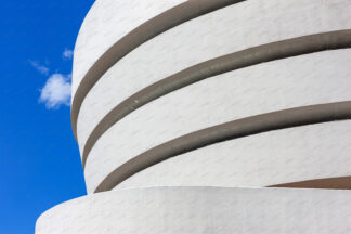 Architecture of The Solomon R Guggenheim museum in New York City