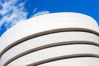 Architecture of The Solomon R Guggenheim museum in New York City