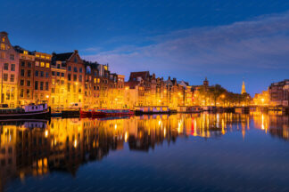 Amsterdam chanal in the night