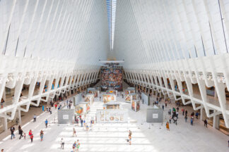 Oculus transportation hub interior, New York City