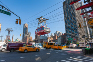 Roosevelt Island Tramway station in New York City