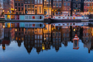 Amsterdam, water reflection