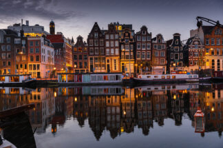 Amsterdam, water reflection