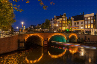 Amsterdam, Tower Bridge in the night